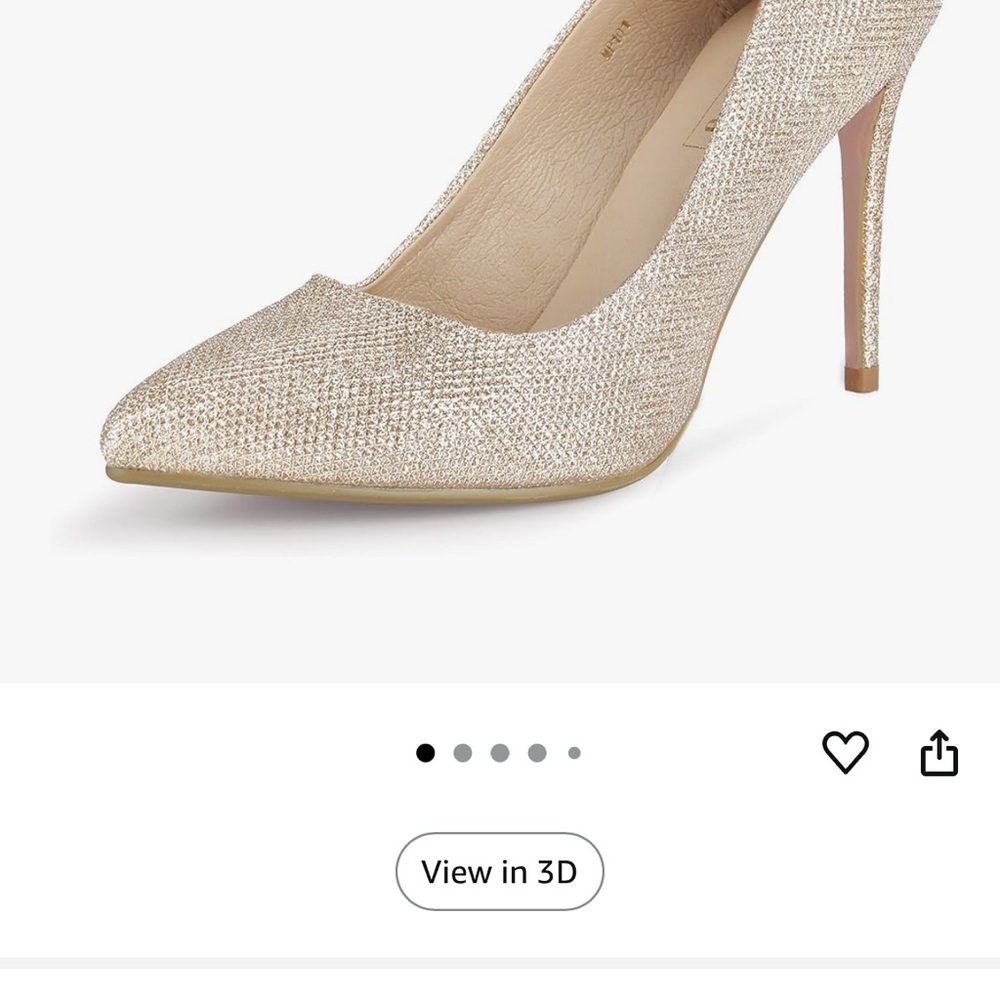 IDIFU Shimmering Gold Heels